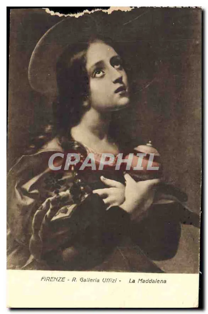 La Maddalena — Gemälde aus der Galleria degli Uffizi — Verlag R. Galleria Uffizi - Vorderseite
