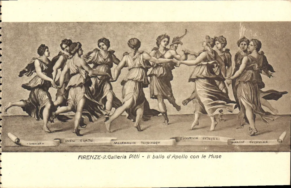 FIRENZE-R.Galleria Pitti - li ballo d'Apollo con le Muse - Vorderseite