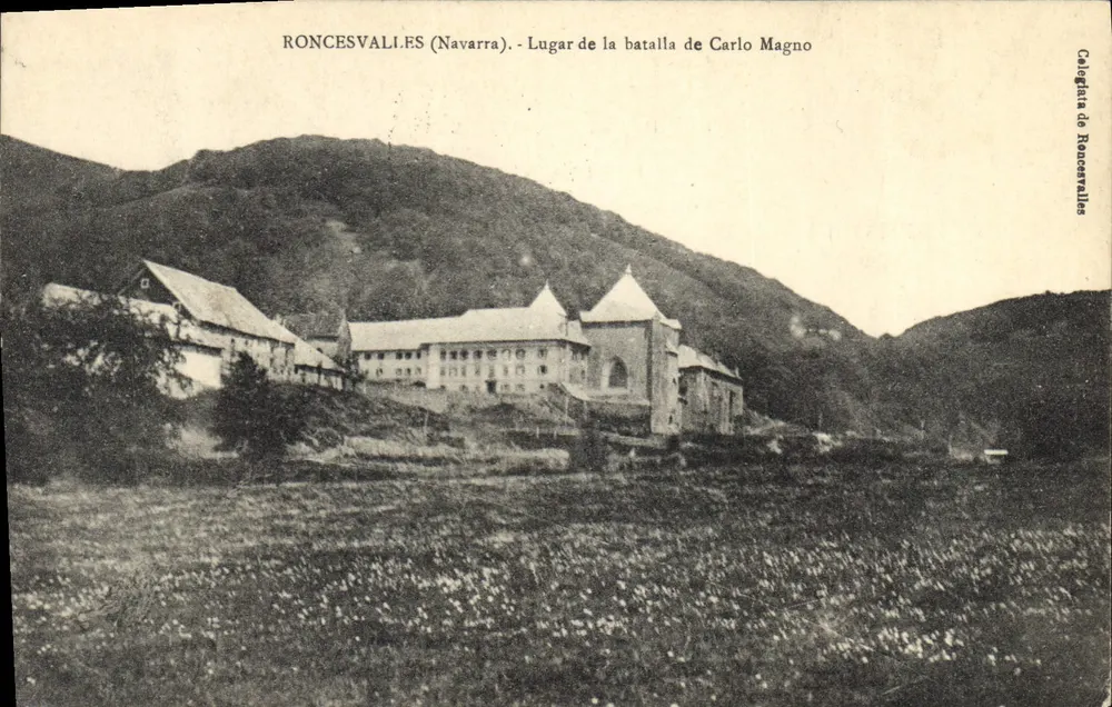 Roncesvalles (Navarra) — Ort des Schlachts von Karl dem Großen — Calegaria de Roncesvalles - Vorderseite