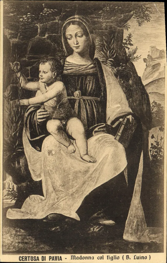 Certosa di Pavia — Madonna mit Kind (B. Luino) - Vorderseite