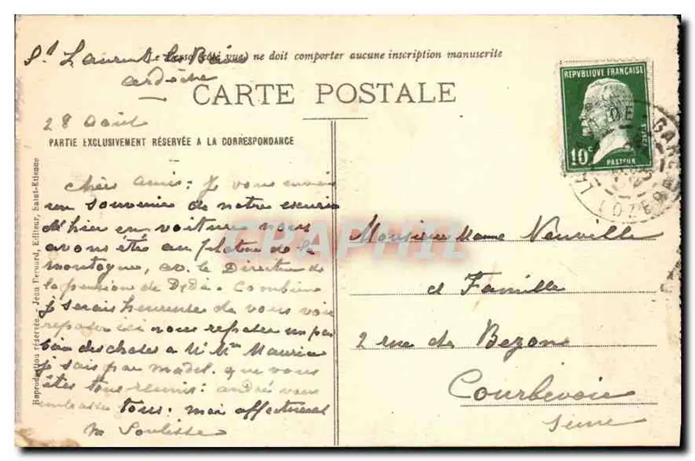 N.D. des Neiges — Kloster und Trappistenfarm — Allèdes - Rückseite