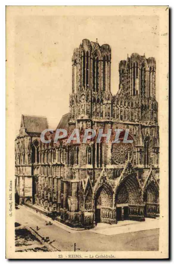 Reims — A Catedral — G. Graff, editora Reims, n°23 - Frente