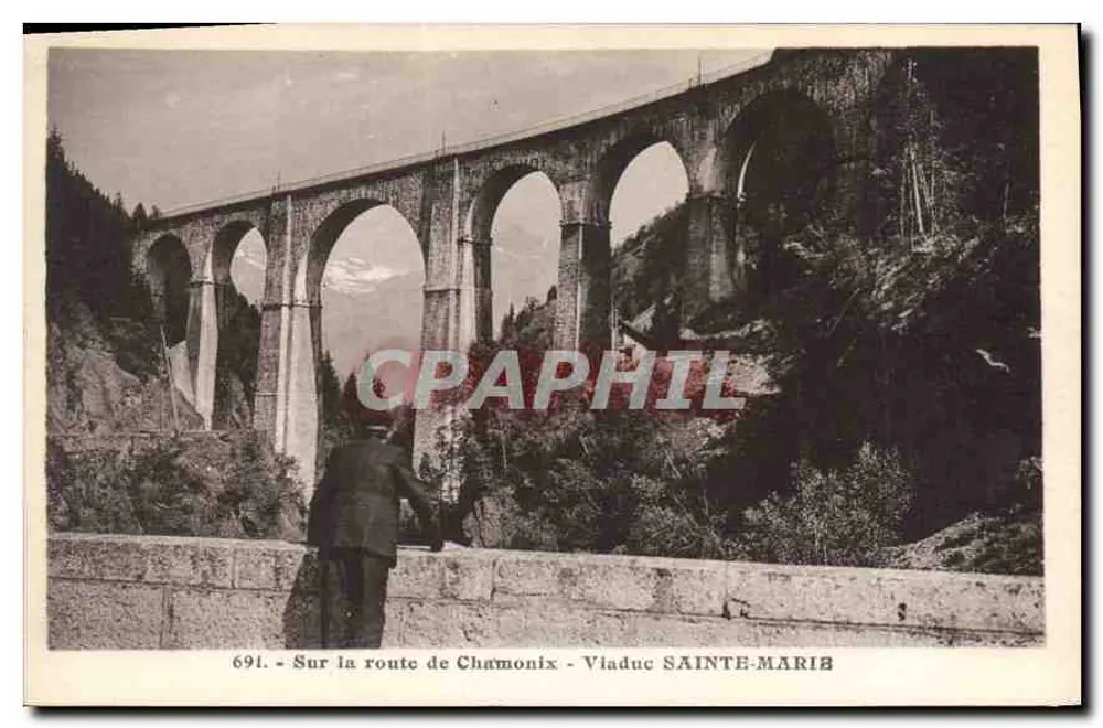 Viaduto de Sainte-Marie — na estrada de Chamonix — editor L. Morand, Haute-Savoie - Frente