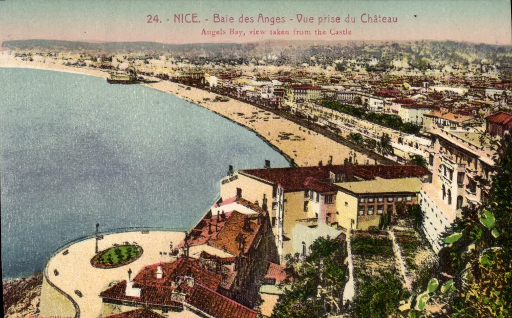 Nizza - Baia degli Angeli - Vista scattata dal Castello — J. Gilletta & Cie, Nizza - Recto