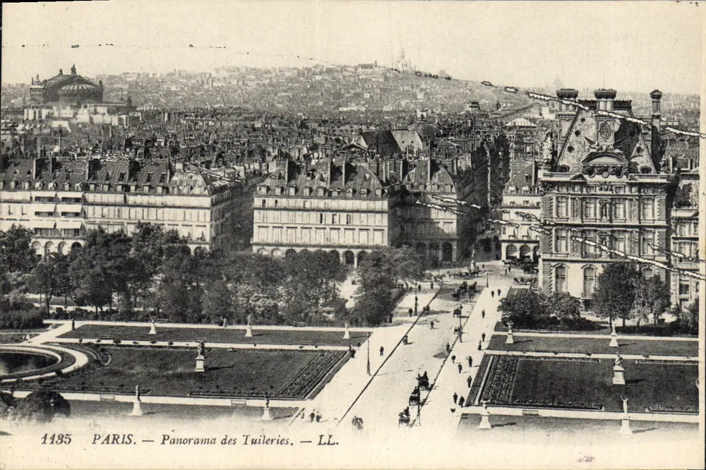 PARIS — Panorama dos Tuileries — LL. — n° 1135 - Frente