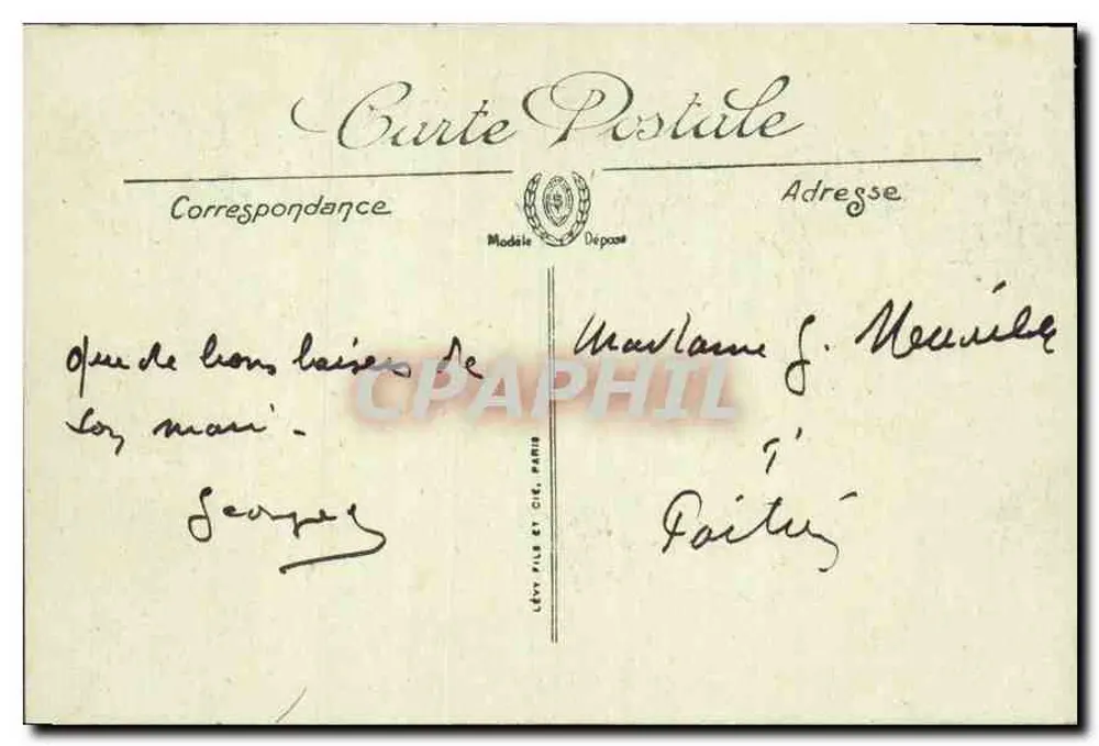PARIS — Panorama dos Tuileries — LL. — n° 1135 - Verso
