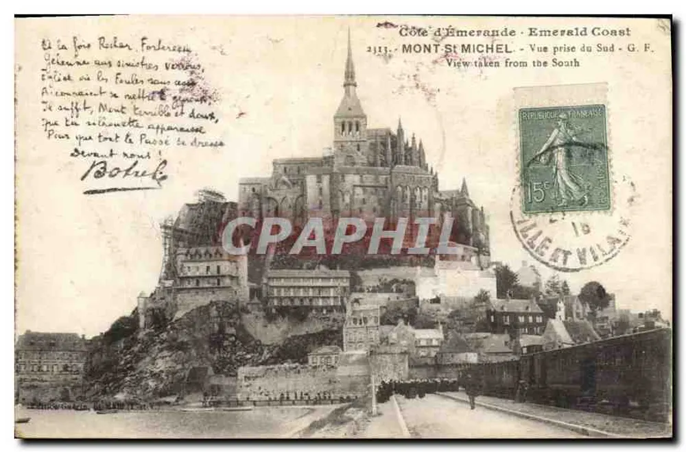 Mont Saint-Michel — Ansicht vom Süden — G.F. - Vorderseite