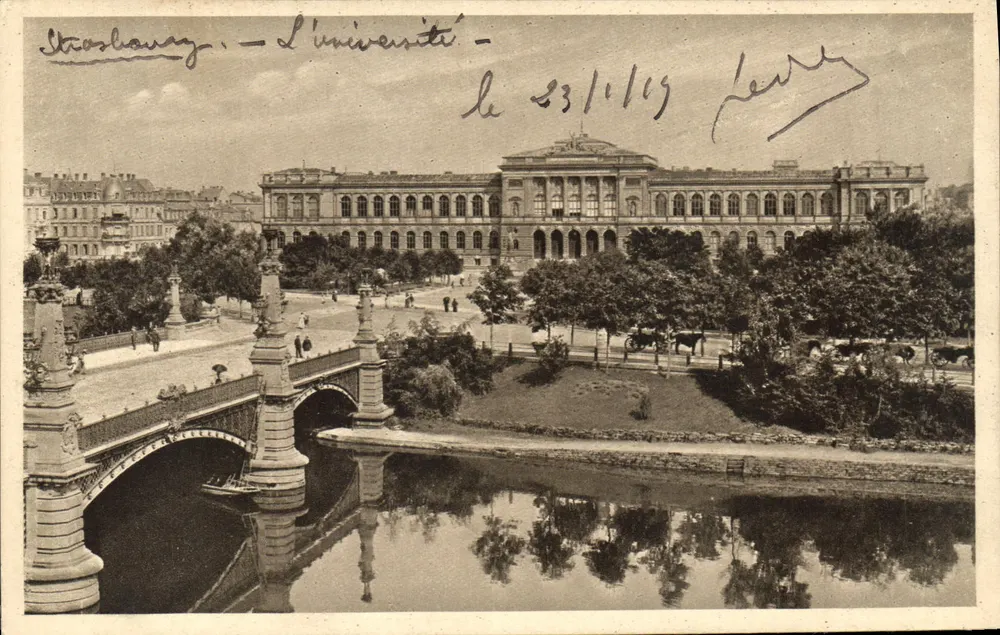 Strasbourg — A Universidade — Kunstverlag Emil Hertmann, Ed. n° 14 - Frente