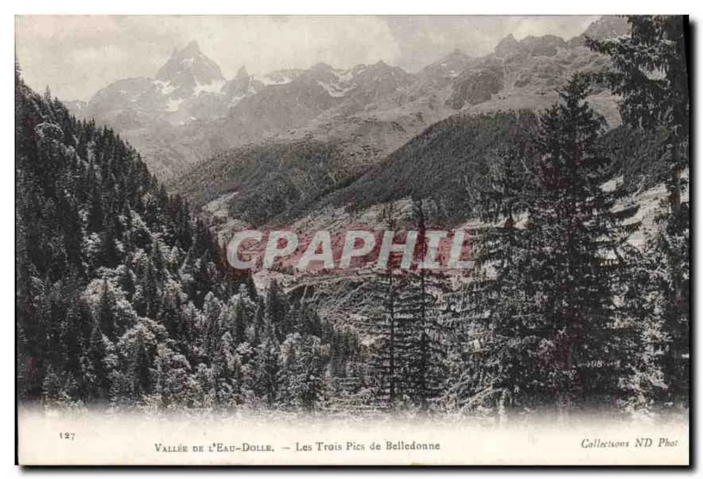 Tal der Eau-Dolle — Die drei Gipfel von Belledonne — Collections ND Photo - Vorderseite