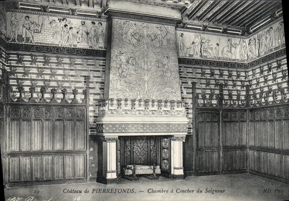 Schloss PIERREFONDS — Schlafzimmer des Herrn — ND Phot - Vorderseite