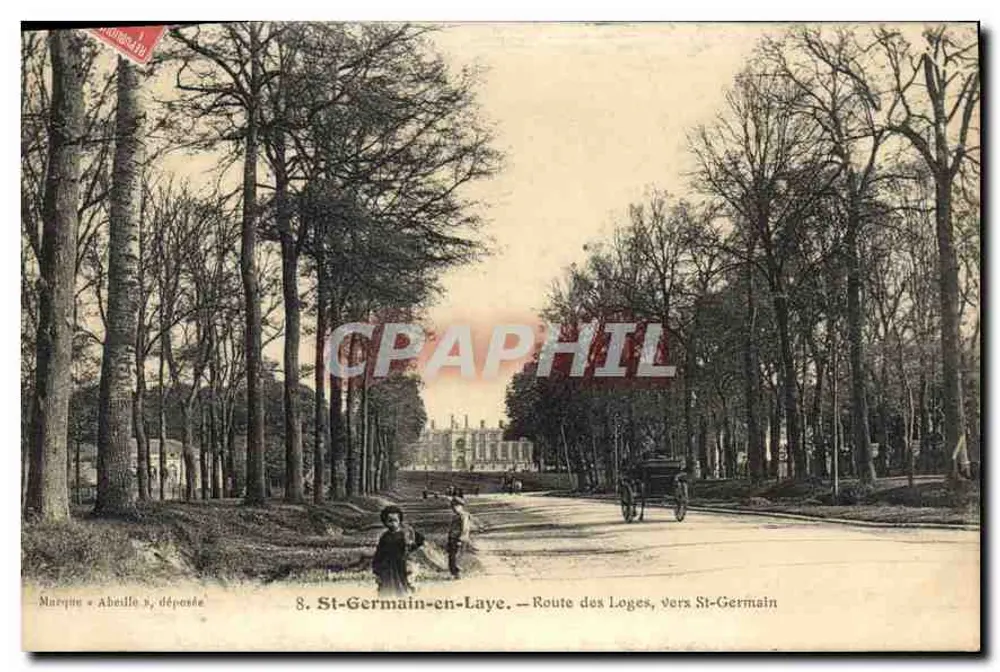St-Germain-en-Laye — Rua das Loges, próximo a St-Germain — Marca « Abeille & dépôts » - Frente