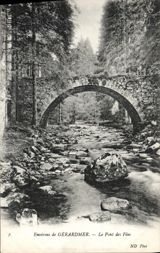 Arredores de GÉRARDMER — O Ponte das Fadas — ND Phot - Frente