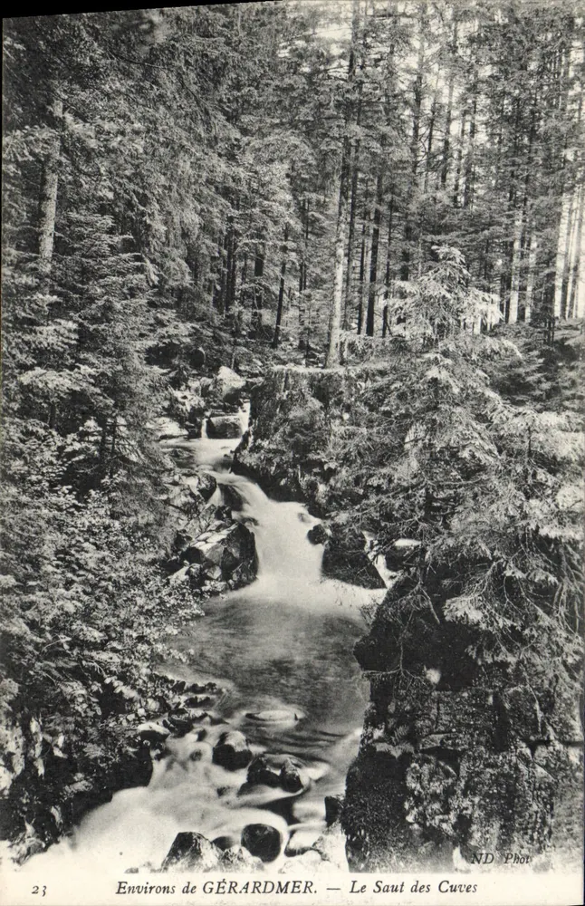 Arredores de GÉRARDMER — O Salto das Curvas — ND Fot - Frente