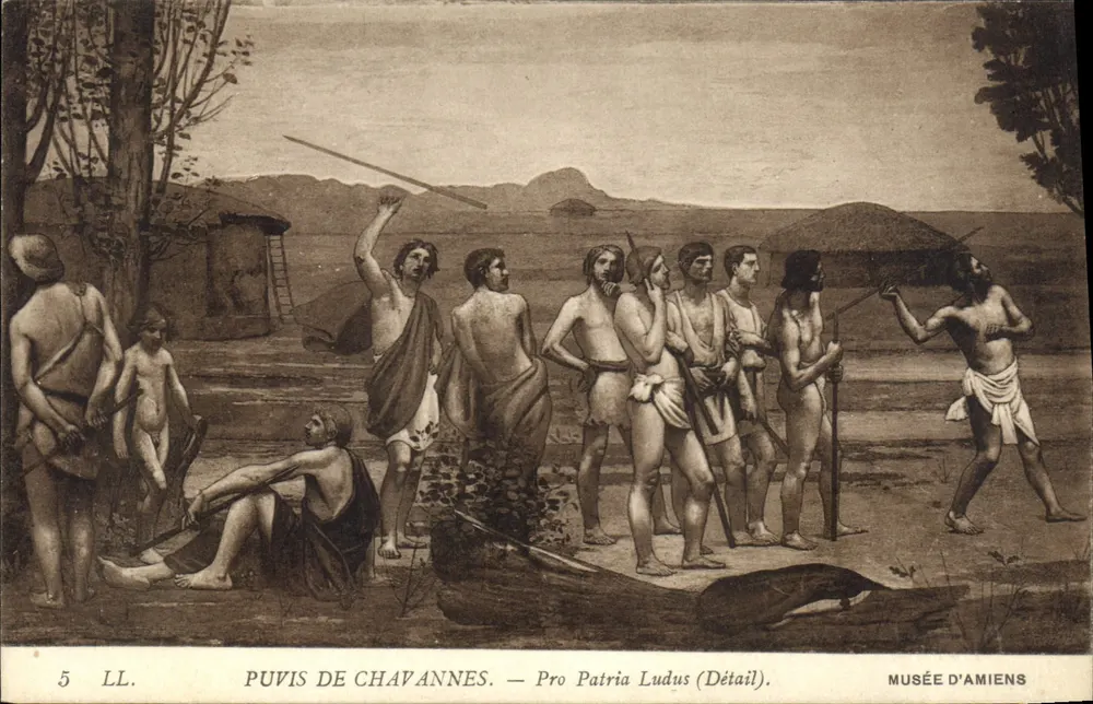 Puvis de Chavannes — Pro Patria Ludus (Detail) — Musée d'Amiens - Vorderseite