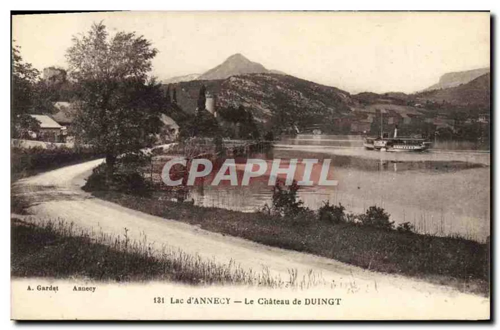 Lago de Annecy — O Castelo de Duingt — A. Gardet, Annecy, n° 131 - Frente