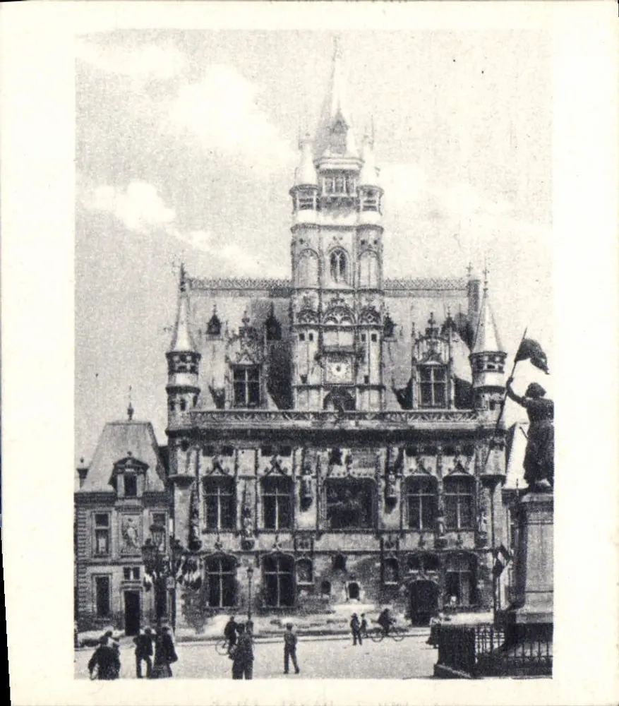Compiegne — Rathaus — Northern Railway, Nr. 4 - Vorderseite