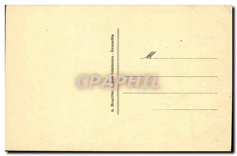 Massif de la MEIJE - Ein Eisentunnel — Serie 5605.4, Verlag A. Hourlier, Grenoble - Rückseite