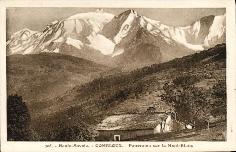 Combloux — Panorama des Mont-Blanc — L. Morand, phot. (Haute-Savoie) - Vorderseite