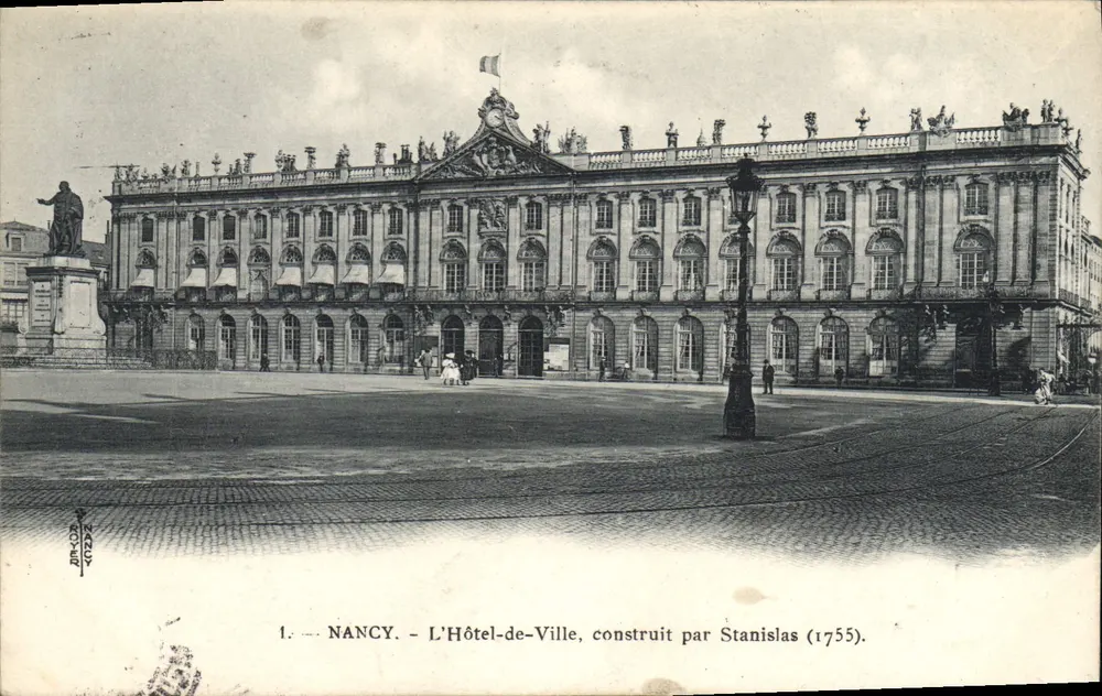 NANCY — Das Rathaus, erbaut von Stanislas (1755) — RIK-CON 40224 - Vorderseite