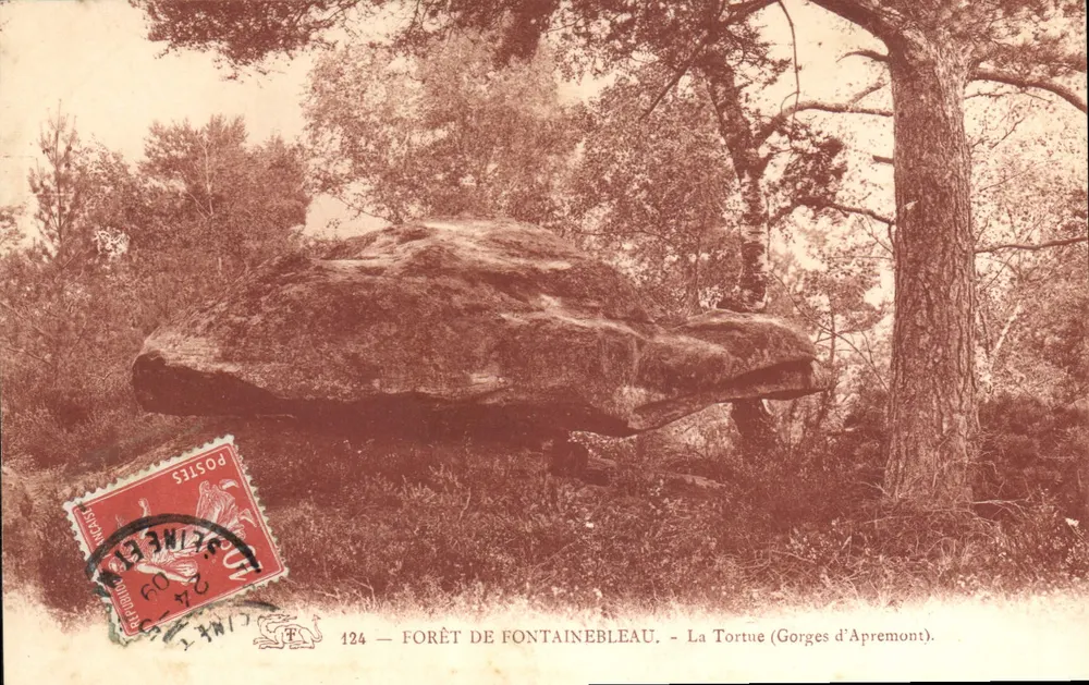 Die Schildkröte (Gorges d'Apremont) — Forêt de Fontainebleau — Nr. 124 - Vorderseite
