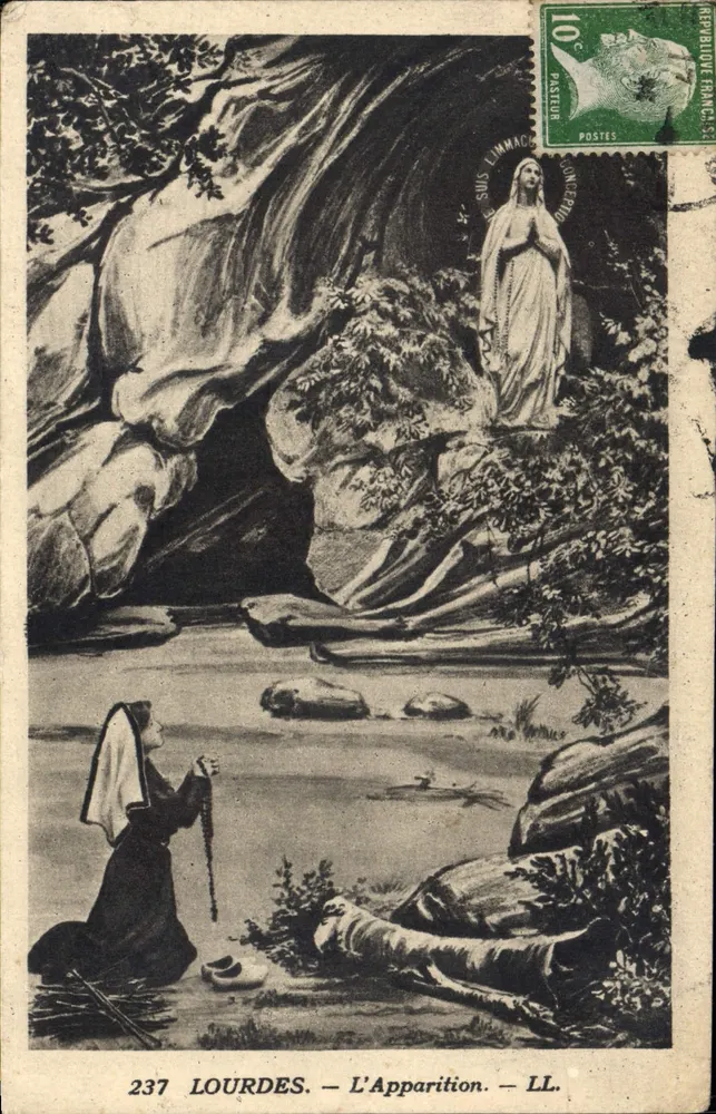 Lourdes — A Aparição — LL. — Editor LL, n° 237 - Frente