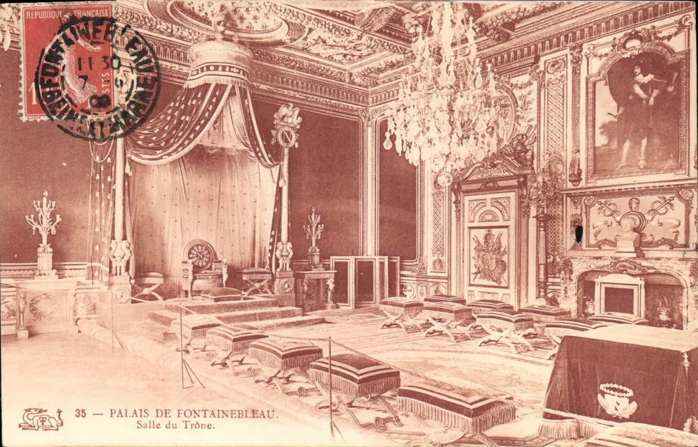 Schloss Fontainebleau — Thronsaal — n°35 - Vorderseite