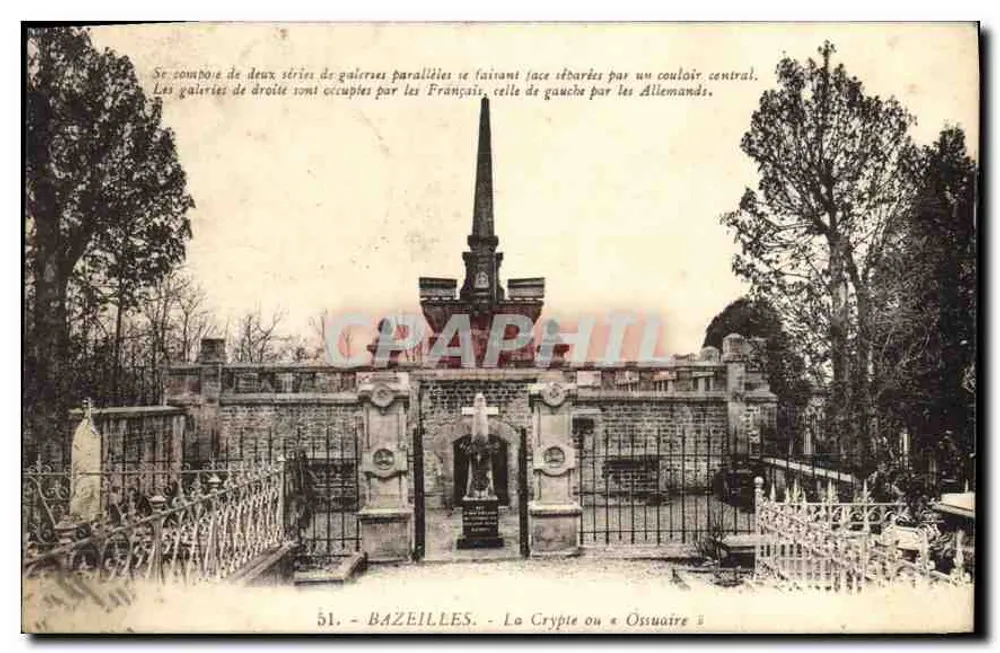 Bazeilles - A Cripta ou Ossuário — editor Phanotypie Mirand, n° 51 - Frente