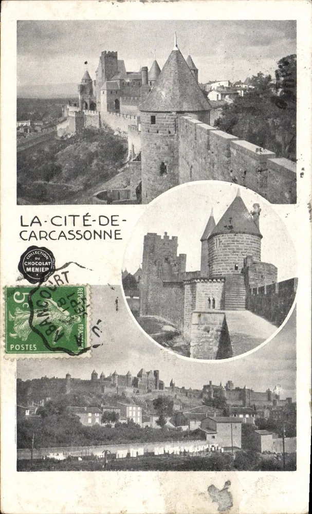 A Cidade de Carcassonne — Coleção do Chocolate Menier — editor não visível - Frente