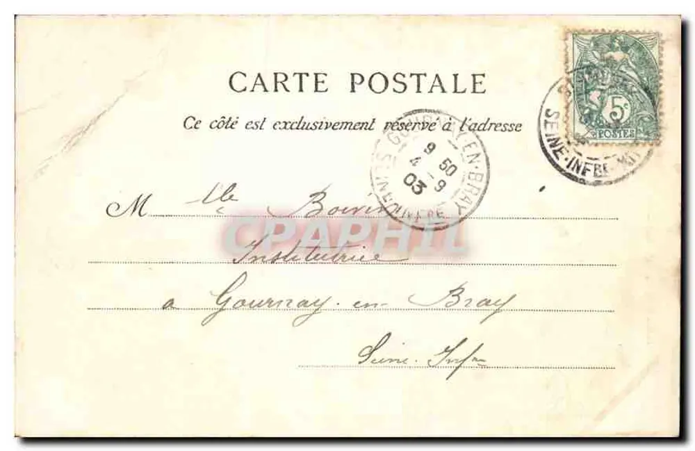Umgebung von Saint-Valéry-en-Caux — Schloss Cany — Héloïse Le Deley, Paris, n°8 - Rückseite