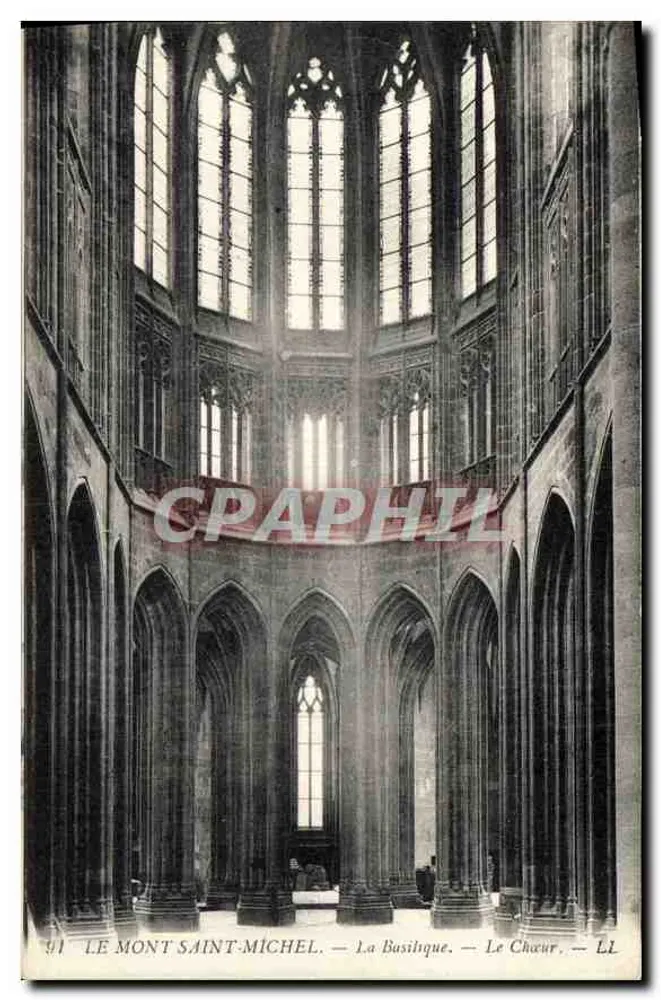 Monte Santo Michel — A Basílica — O Coro — LL - Frente