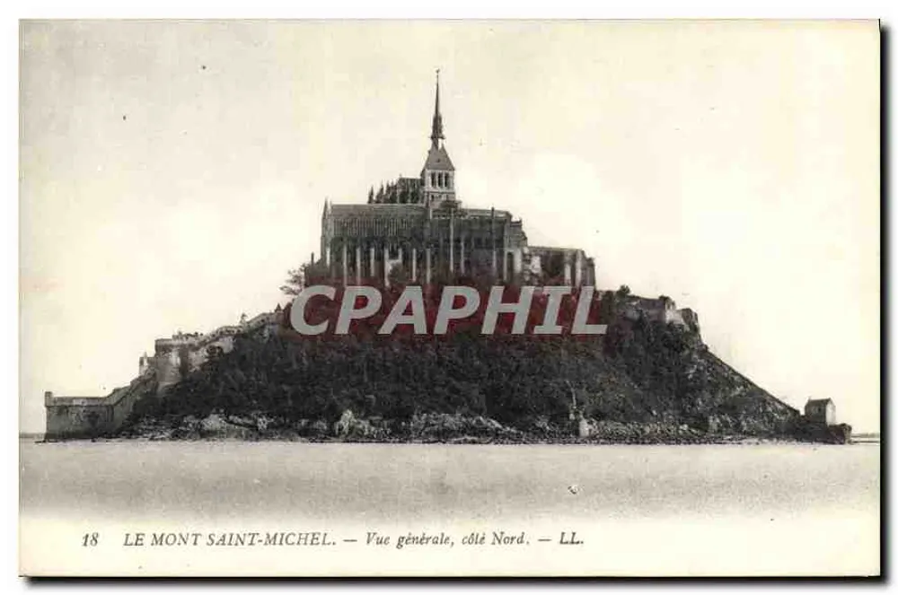 Mont Saint-Michel — Allgemeiner Blick, Nordseite — LL. n°18 - Vorderseite