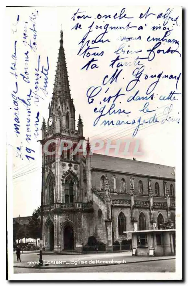 Lorient — Kerk van Kerentrec — Huwelijk van Louis - Voorkant