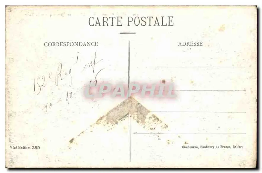 Willer — pittoreske Ansicht und der Thur — Oberelsass, n° 936 - Rückseite