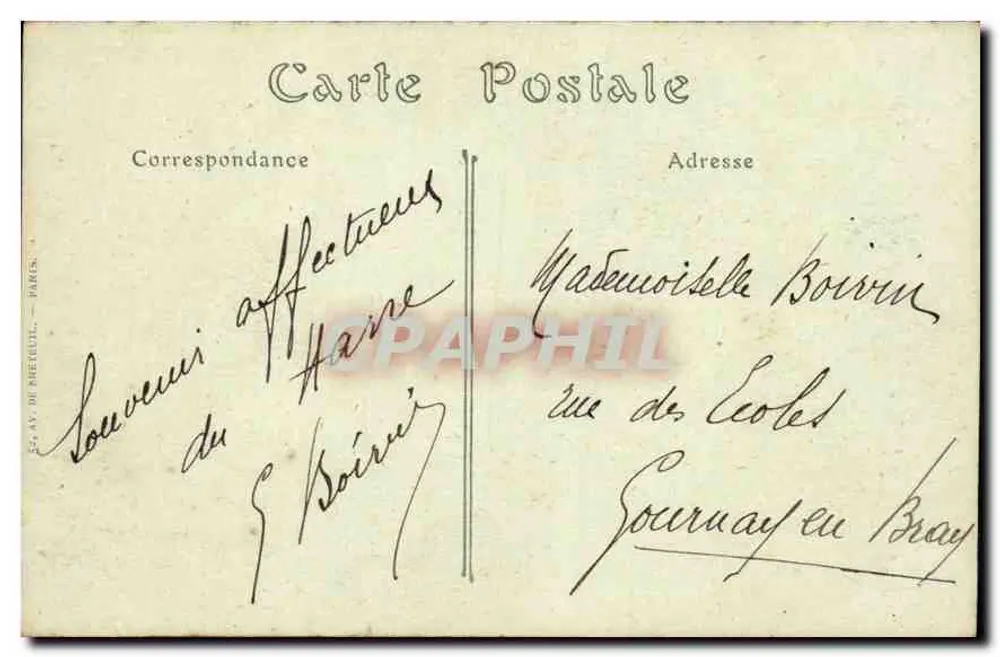 Le Havre — Das Justizpalast und der Boulevard de Strasbourg — ND Hot, n°148 - Rückseite