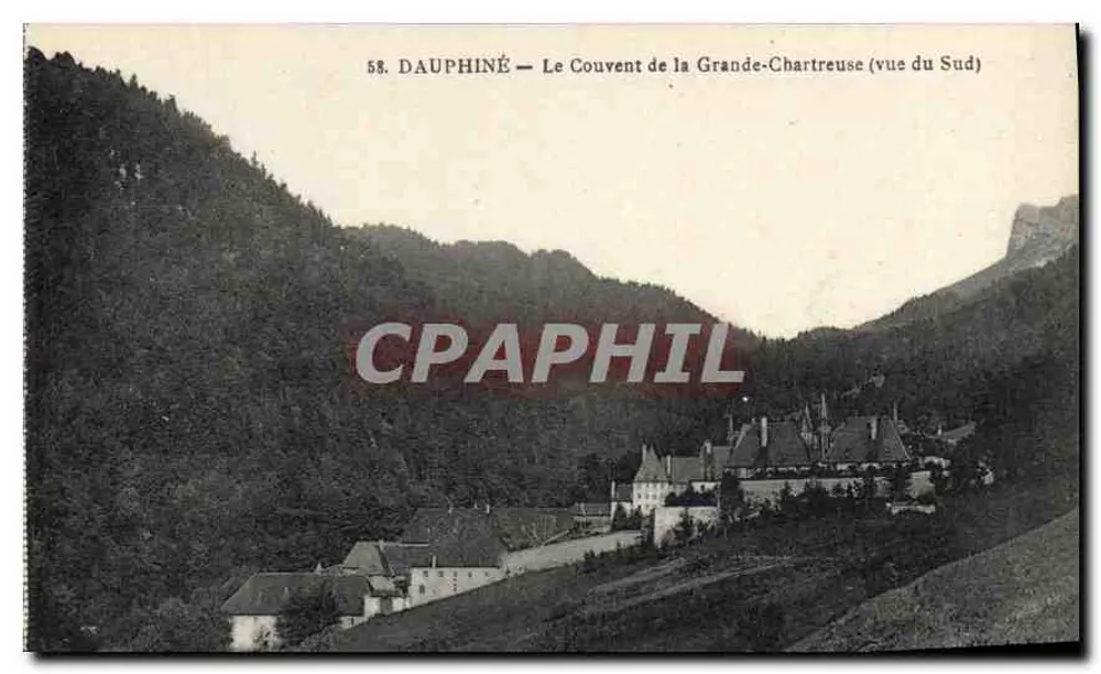 Dauphiné — Das Kloster der Grande-Chartreuse (Aussicht von Süden) - Vorderseite