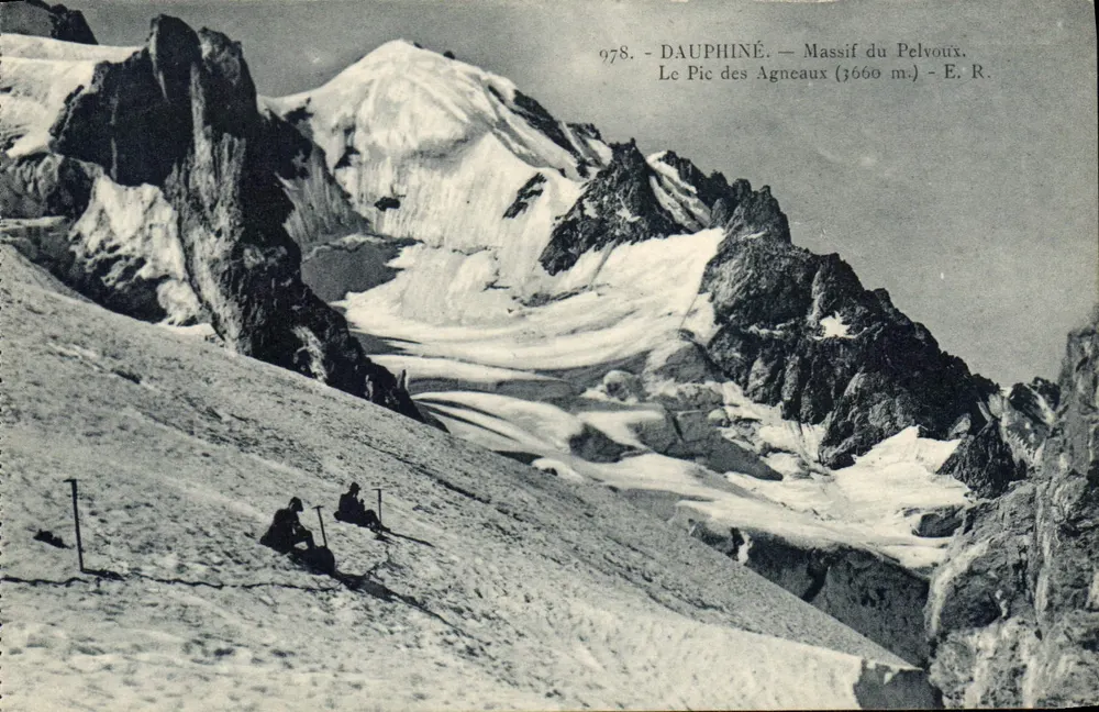 Der Pic des Agneaux — Pelvoux-Massiv (3660 m) — E. R. - Vorderseite