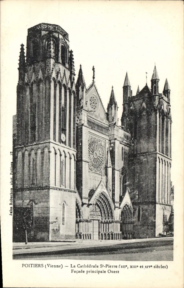 Poitiers (Vienne) — Die Kathedrale St-Pierre (13. Jahrhundert, 14. Jahrhundert und 15. Jahrhundert) — Jules Robuchon, Nr. 37 - Vorderseite