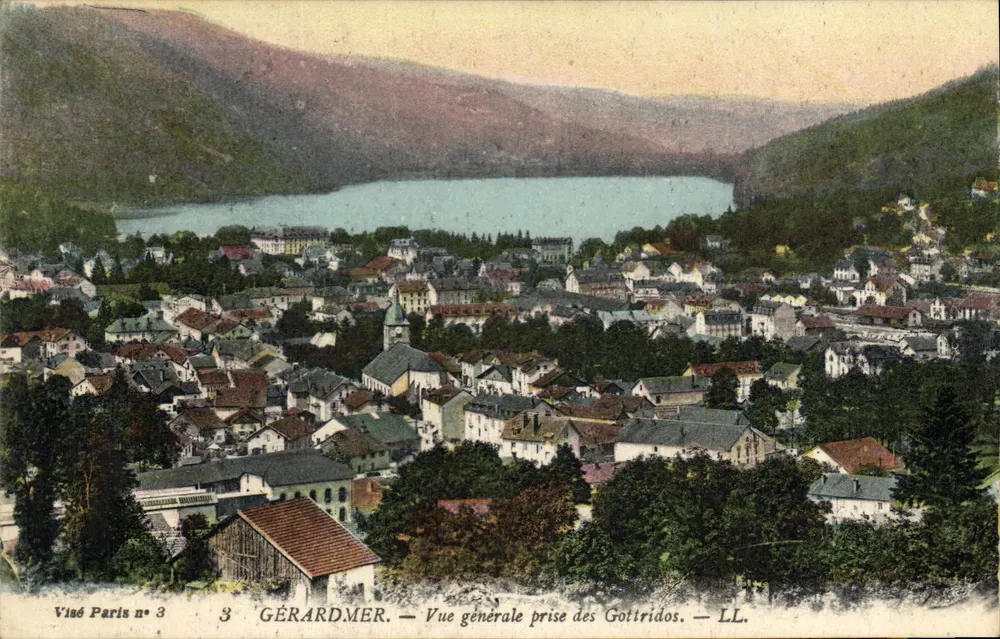Gérardmer — Vista geral tirada dos Gottridos — LL. — Visé Paris n° 3 - Frente