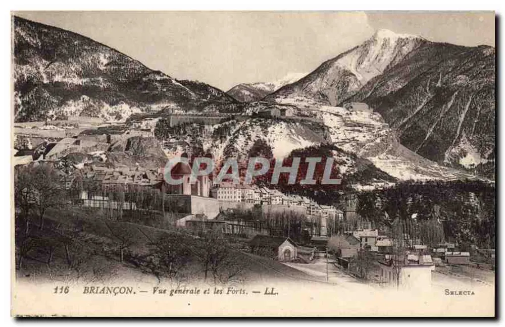 Briançon — Vista geral e os Fortes — SELECTA, n°116 - Frente