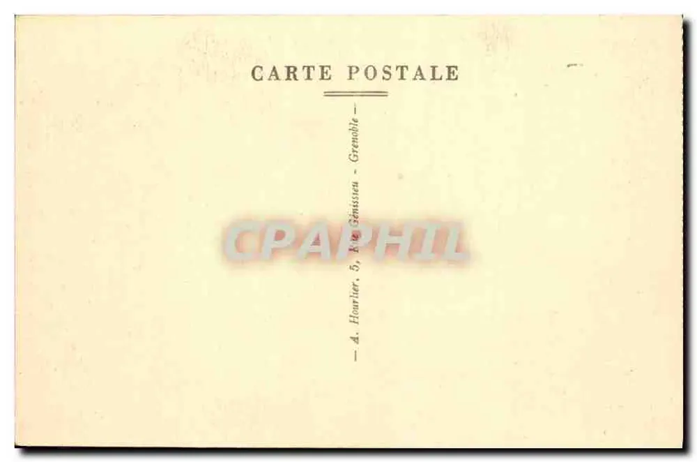 Briançon — La Grande Gargouille und die Kreuz von Toulouse — Verlag A. Houartier, Grenoble - Rückseite