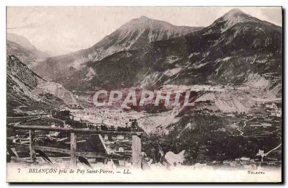BRIANÇON visto do Puy Saint-Pierre — LL. — Selecta - Frente
