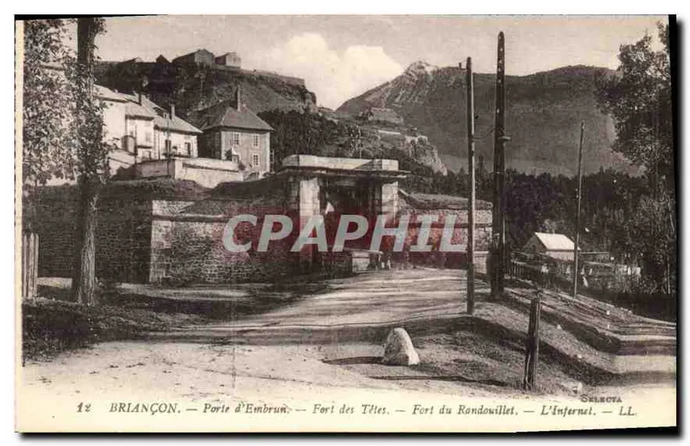 Briançon — Porte d'Embrun — Fort des Têtes — Fort du Rondouillet — L'Infernét — Selecta LL - Vorderseite