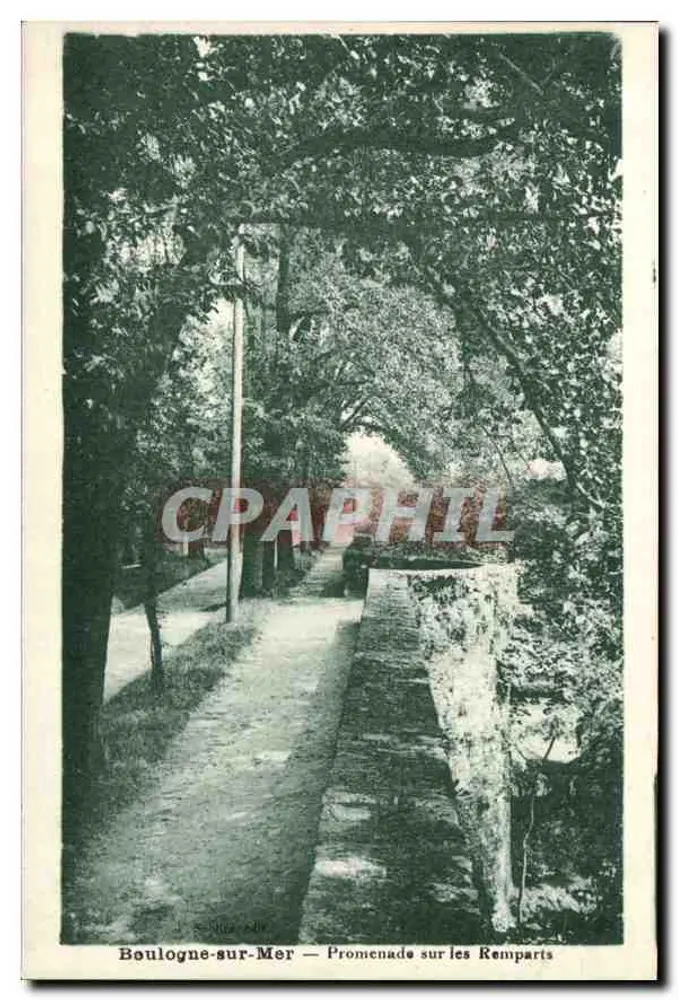 Boulogne-sur-Mer — Promenade entlang der Mauern — Sec. Imp. des Arts Graphiques, Toulouse - Vorderseite