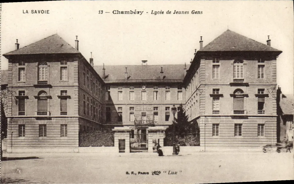 Chambéry — Lycée de Jeunes Gens — B. F., Paris « Lux » - Frente