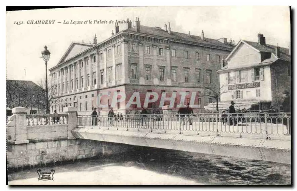 Chambery — Die Leyse und das Gerichtsgebäude — Verlag B&G - Vorderseite