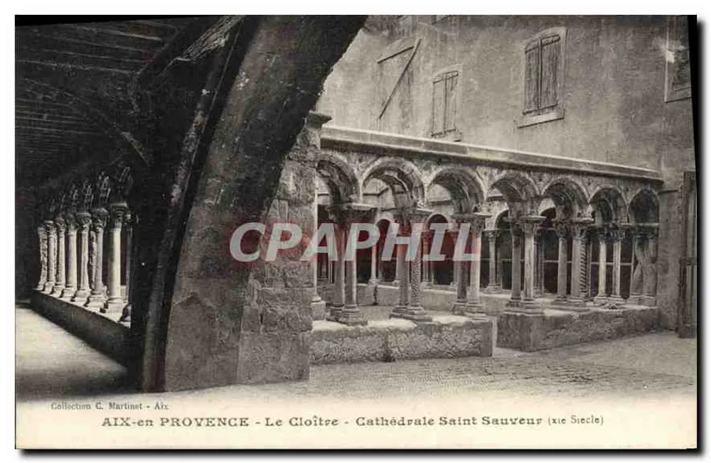 AIX-en-PROVENCE - O Claustro - Catedral de São Salvador (século XI) - Coleção C. Martinet - Aix - Frente