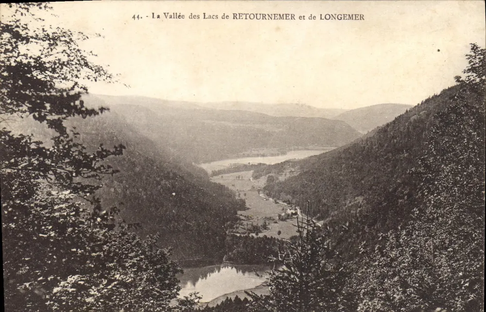 Die Tal der Seen von RETOURNEMER und LONGEMER — Panoramablick — Ch. Bergénet, Straßburg - Vorderseite