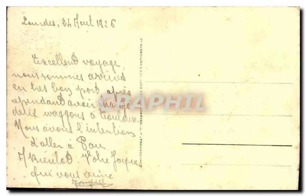 लूर्ड - एस्पलानेड के प्रवेश - प्रकाशक 'एउबाडिनिंग' संख्या 34 - पीछे