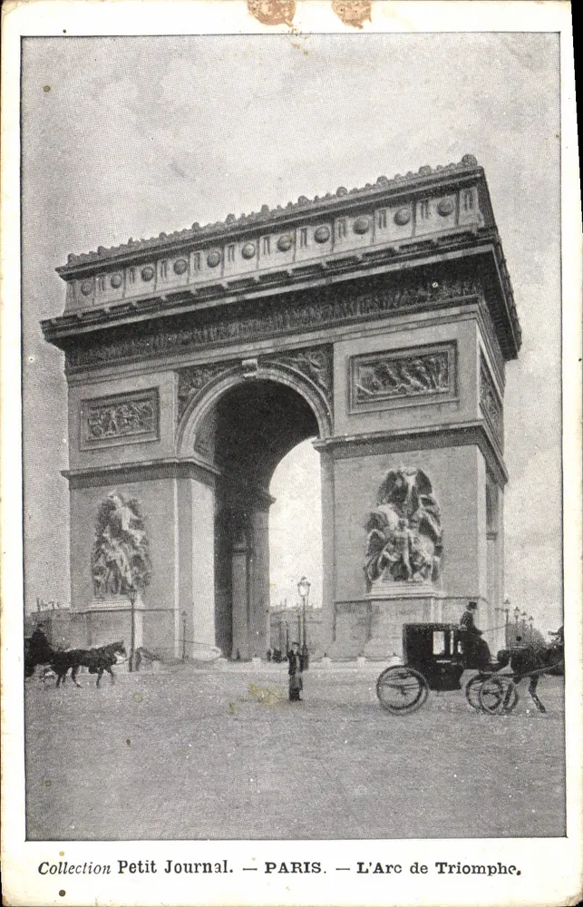 PARIS — A Arco do Triunfo — Coleção Petit Journal - Frente