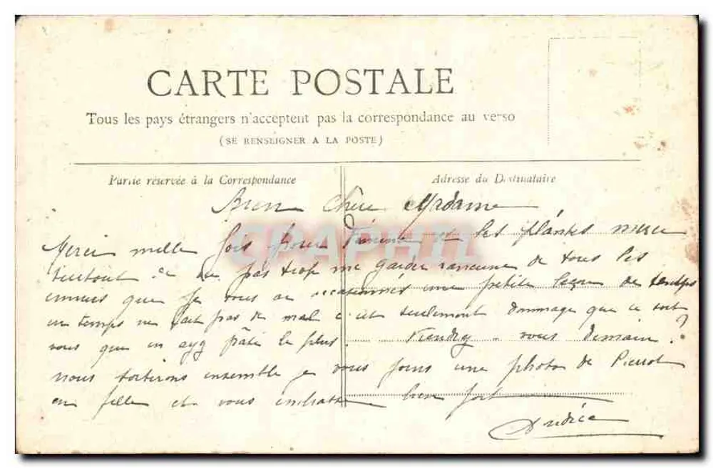 PARIS — A Arco do Triunfo — Coleção Petit Journal - Verso